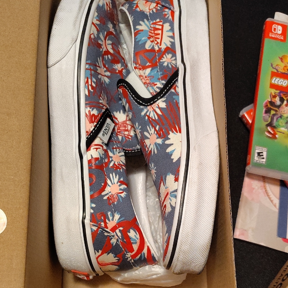 Vans Tropical Print Slip-On Shoes